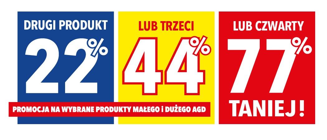 Kup wybrane sprzęty AGD i zyskaj nawet do 77% zniżki na jeden ze sprzęt&oacute;w w promocji RTV EURO AGD!