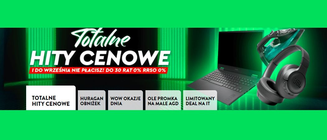 Promocja TOTALNE HITY CENOWE w Ole Ole - kup jeszcze taniej wybraną zmywarkę, ekspres i wiele innych!