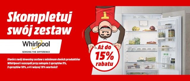 Promocja na zestawy sprzęt&oacute;w AGD Whirlpool w Media Markt