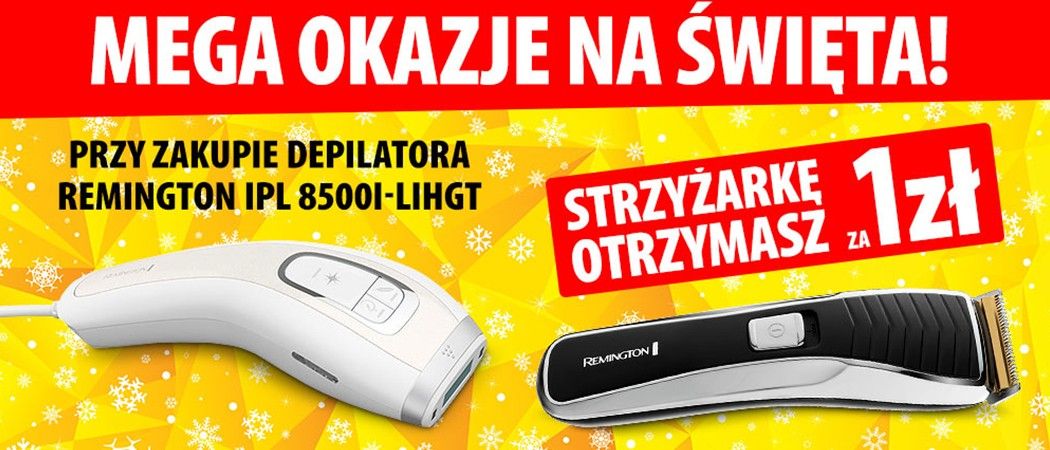 Promocja Remington - kup depilator i odbierz strzyżarkę za 1 zł!
