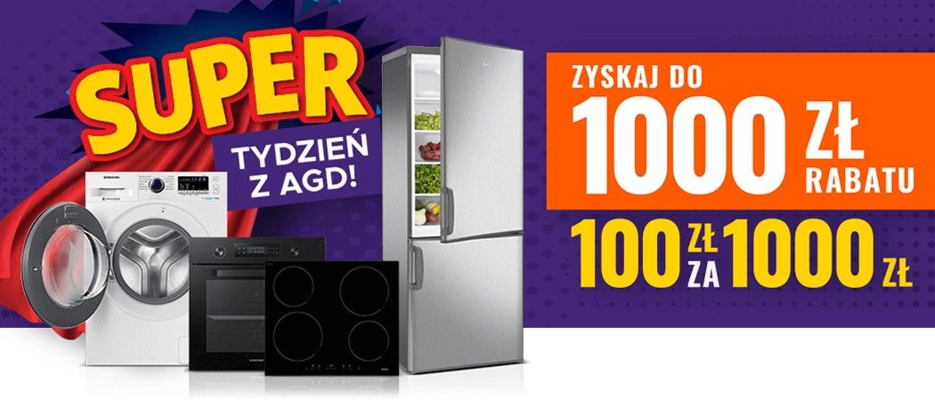 Promocja SUPER TYDZIEŃ Z AGD w Neo24 - kup taniej wybrane AGD lub AGD do zabudowy!