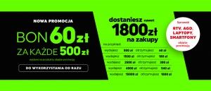 Promocja "60 zł za 500 zł" w NEONET