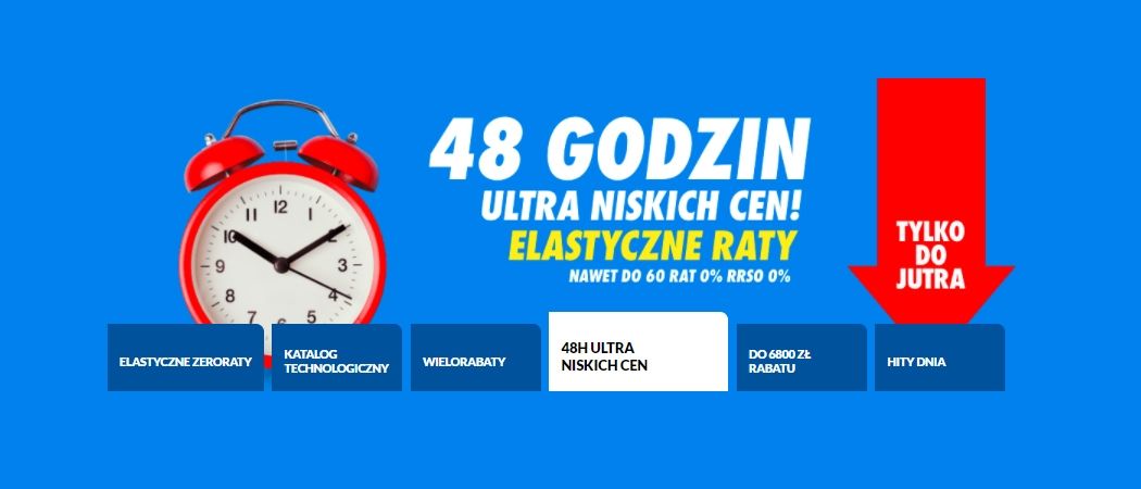 Promocja 48H NISKICH CEN w RTV EURO AGD - kup jeszcze taniej promocyjne AGD!