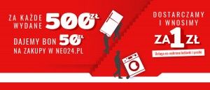 Promocja na pralki i lod&oacute;wki w NEO24