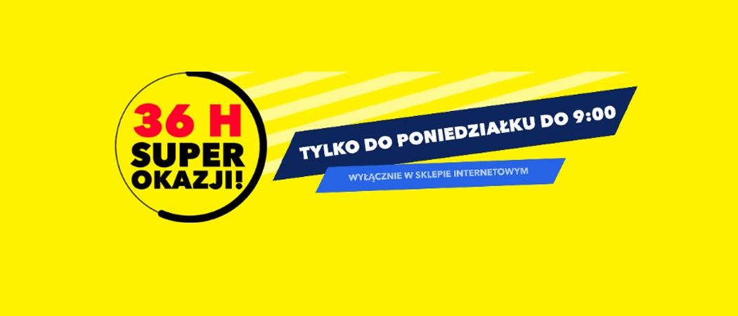 Promocja "36 godzin super okazji" w RTV EURO AGD - kup wybrany sprzęt nawet do 1700 zł taniej!