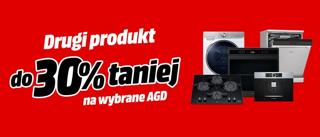 Promocja na AGD w Media Markt - kup wybrane AGD i zyskaj nawet do 30% rabatu na drugie AGD!