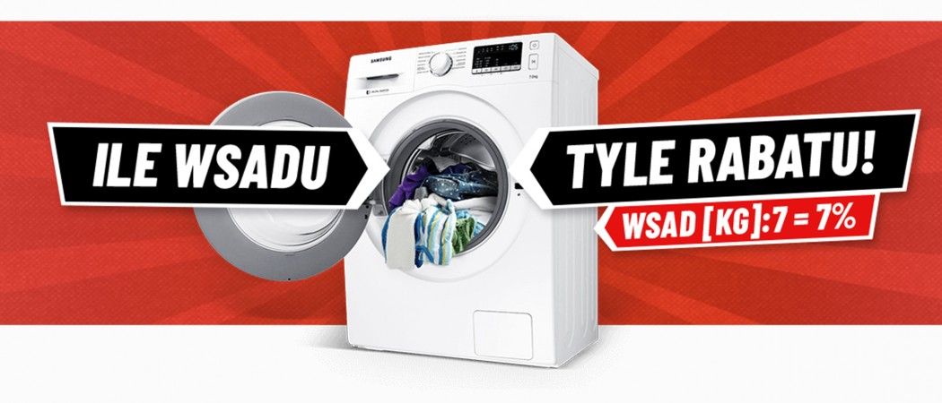 Promocja na pralki w NEO24 - tyle rabatu ile wsadu!
