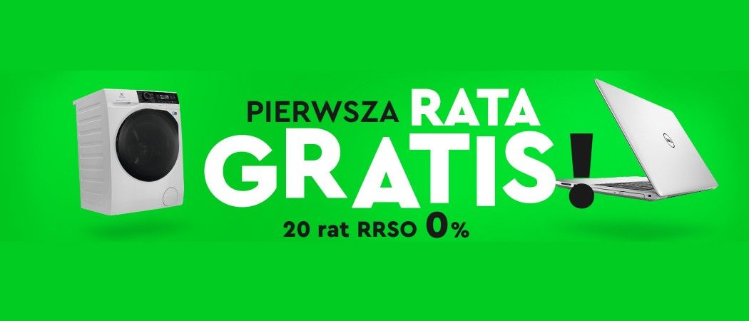 Kup wybrany sprzęt na 20 darmowych rat i odbierz pierwszą ratę gratis w promocji Ole Ole!