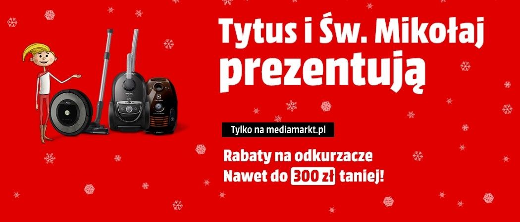 Promocja na odkurzacze w Media Markt - nawet 300 złotych zniżki!