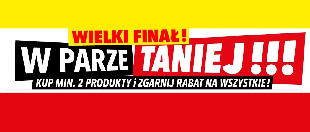 Promocja "W parze taniej" w RTV EURO AGD - kup wybrane sprzęty z dodatkowym rabatem!