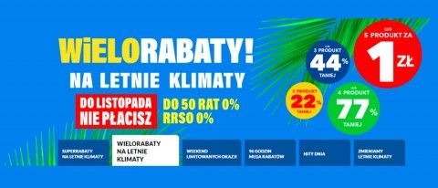 Promocja WIELORABATY NA LETNIE KLIMATY w RTV EURO AGD