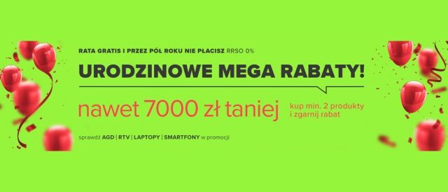 Promocja URODZINOWE MEGA RABATY w NEONET