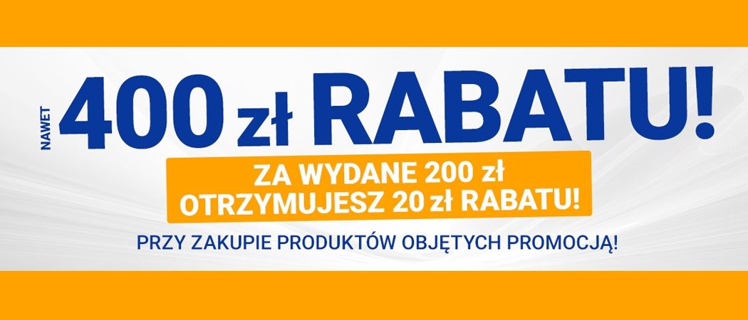 Promocja 20 ZŁ ZA 200 ZŁ w Avans - kup wybrane AGD i zyskaj do 400 zł rabatu!