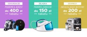 Promocja na odkurzacze, żelazka i ekspresy w NEO24