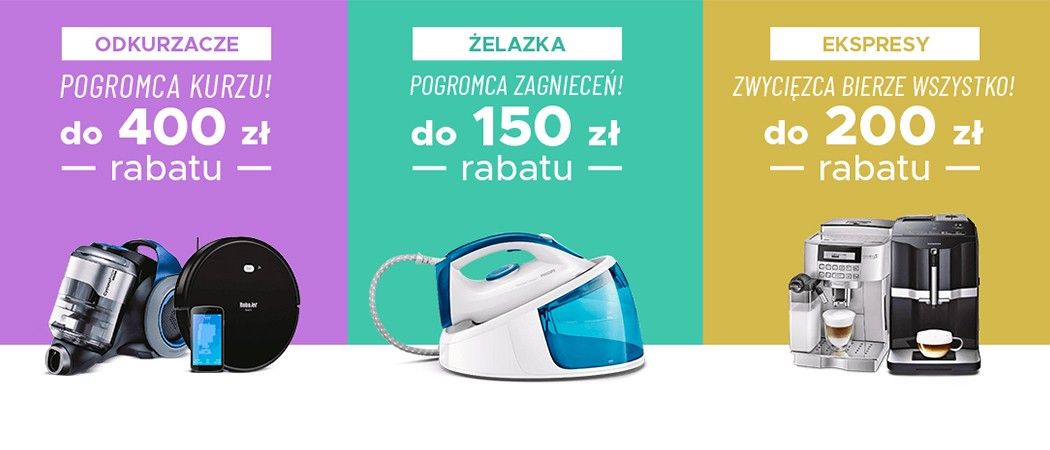 Promocja na odkurzacze, żelazka i ekspresy do kawy w Neo24 - kup promocyjny sprzęt z rabatem nawet do 400 zł!