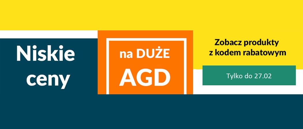 Kup promocyjny sprzęt AGD taniej w promocji "Niskie ceny na duże AGD" w RTV EURO AGD!