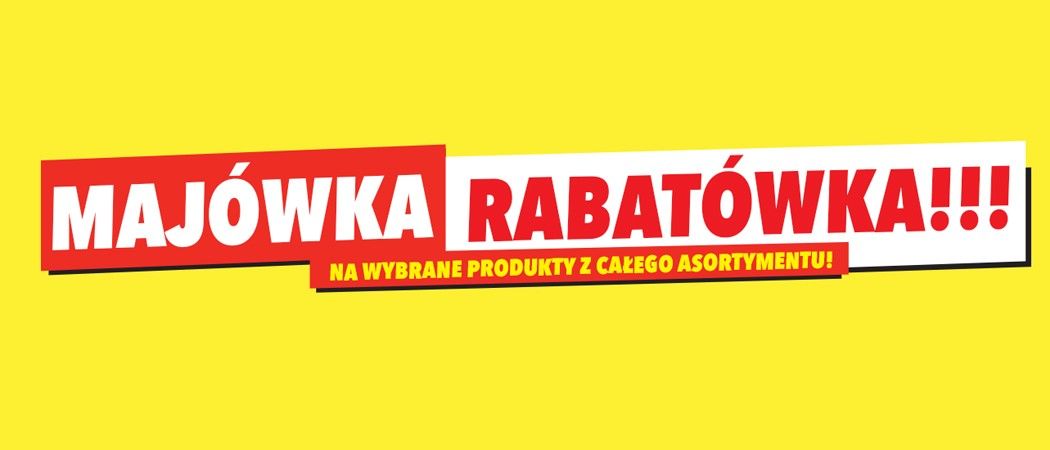 Promocja "Maj&oacute;wka rabat&oacute;wka" w RTV EURO AGD - kup wybrany sprzęt z dodatkową zniżką!