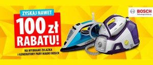 Promocja na żelazka BOSCH w Media Expert