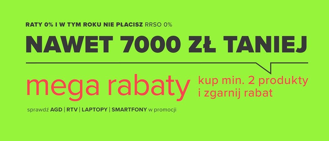 Promocja MEGA RABATY w Neonet - kup wybrane AGD nawet do 7000 zł taniej!