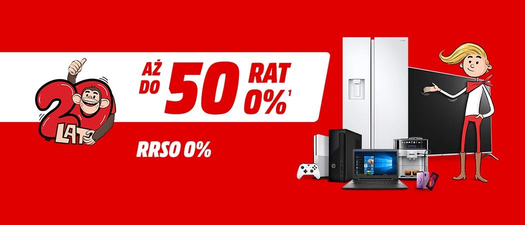 Promocja ratalna w sklepach Media Markt - kup sprzęt AGD na nawet 50 darmowych rat!
