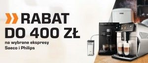 Promocja na ekspresy SAECO i PHILIPS w SATURN!