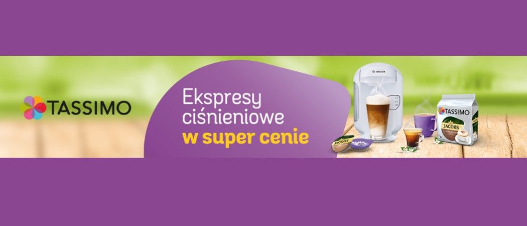 Promocja TASSIMO w RTV EURO AGD - kup taniej wybrany ekspres do kawy!