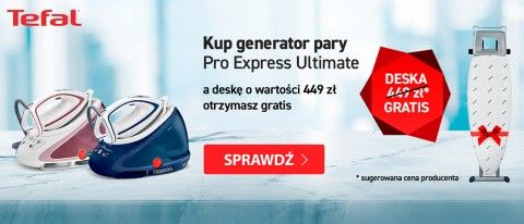 Promocja na generatory pary Tefal w Media Markt