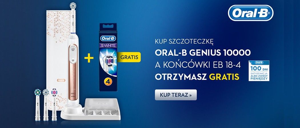 Kup szczoteczkę Oral-B Genius i otrzymaj końc&oacute;wki za złot&oacute;wkę w promocji Vobis!
