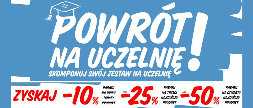 Kup wybrane sprzęty i zyskaj nawet do 50% rabatu na jeden z nich w promocji "Powr&oacute;t na uczelnię" w Media Expert!