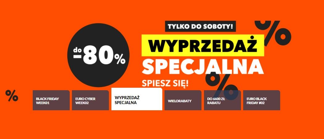 Promocja WYPRZEDAŻ SPECJALNA w RTV EURO AGD - kup jeszcze taniej wybrane AGD!