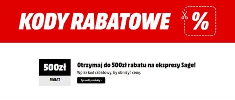 Promocja na ekspresy SAGE w Media Markt
