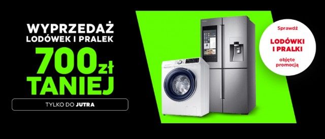 Promocja na pralki i lod&oacute;wki w NEONET