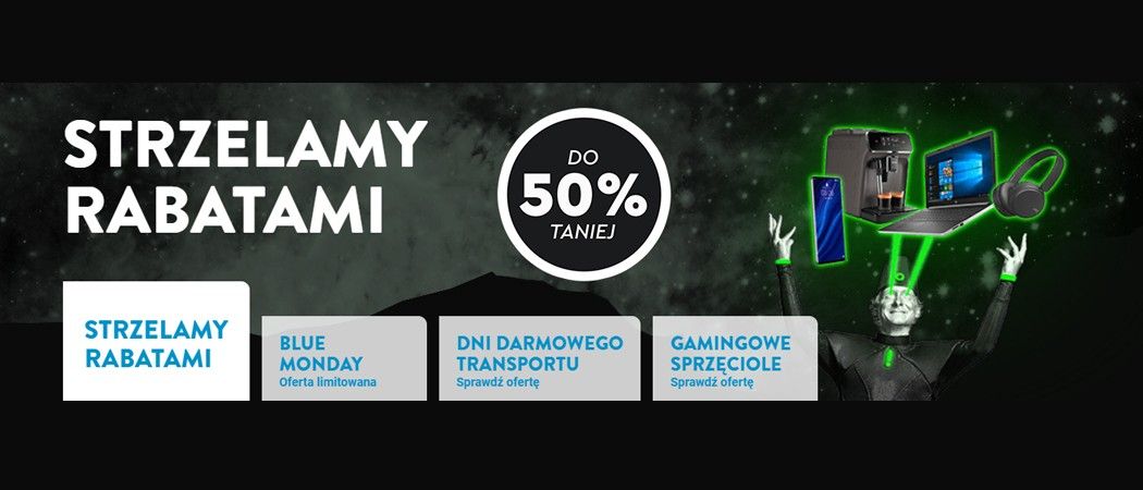 Kup promocyjne AGD, AGD do zabudowy i małe AGD do 50% taniej w promocji STRZELAMY RABATAMI w Ole Ole!