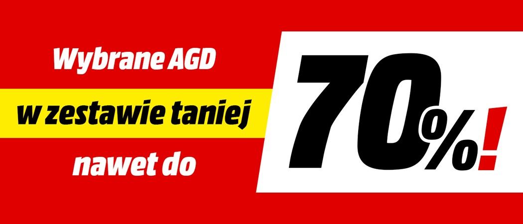Promocja Media Markt na zestawy AGD - kup promocyjne AGD nawet do 70% taniej!