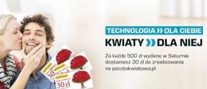 Voucher na kwiaty gratis w SATURN!
