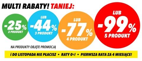 Promocja MULTI RABATY! w Media Expert