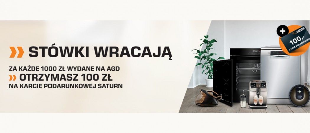 Bony SATURN w prezencie do zakupu sprzętu AGD w promocji!
