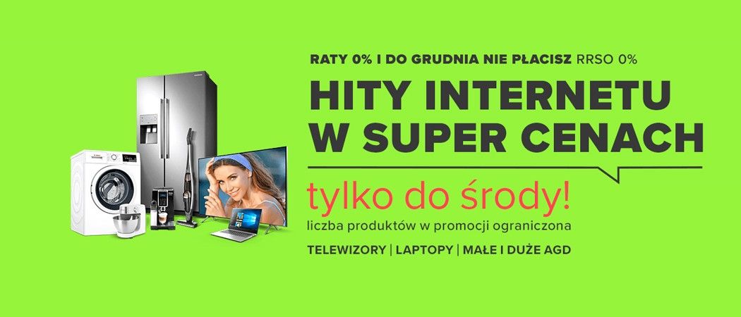 Promocja HITY INTERNETU W SUPER CENACH w Neonet - kup taniej wybrane AGD!
