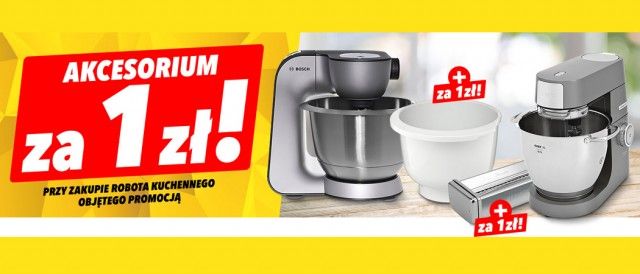 Promocja na roboty kuchenne w Media Expert