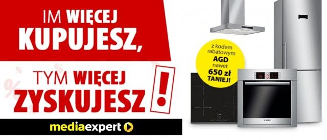 Promocja na sprzęt AGD w Media Expert