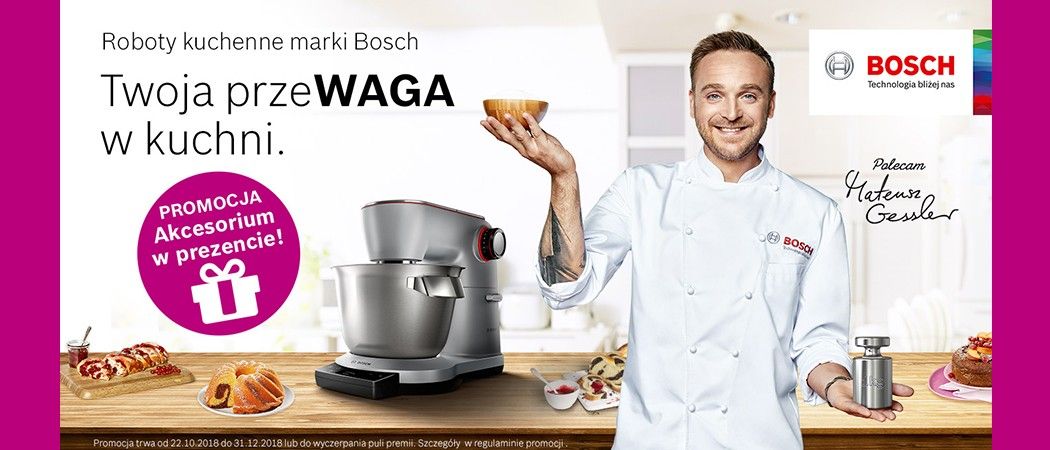 Kup robot kuchenny BOSCH i zyskaj akcesorium w prezencie!