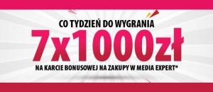Konkurs "7x1000 zł" w Media Expert