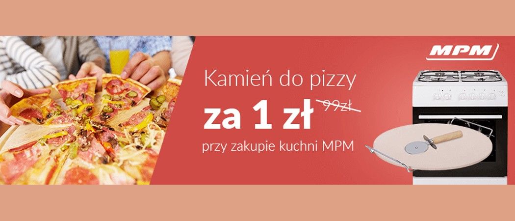 Promocja RTV EURO AGD na kuchnie - kup wybraną kuchenkę MPM i odbierz w prezencie kamień do pizzy!