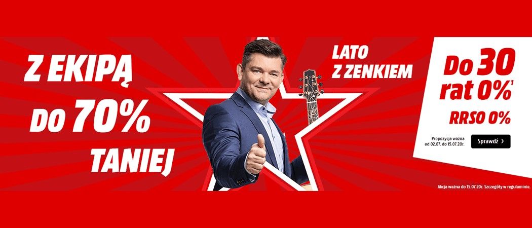 Promocja LATO Z ZENKIEM w Media Markt - kup promocyjne AGD nawet do 70% taniej!