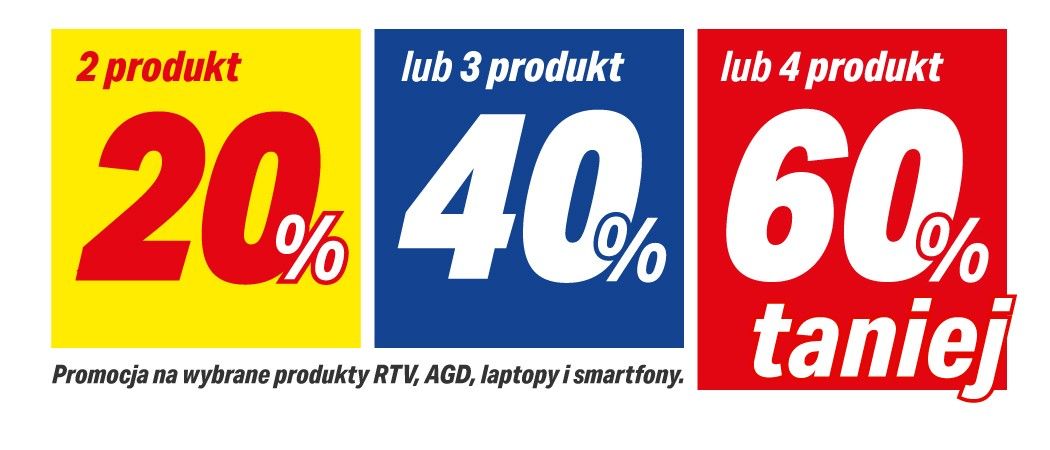 Kup wybrane sprzęty i zyskaj nawet do 60% rabatu na jeden z nich w promocji RTV EURO AGD!
