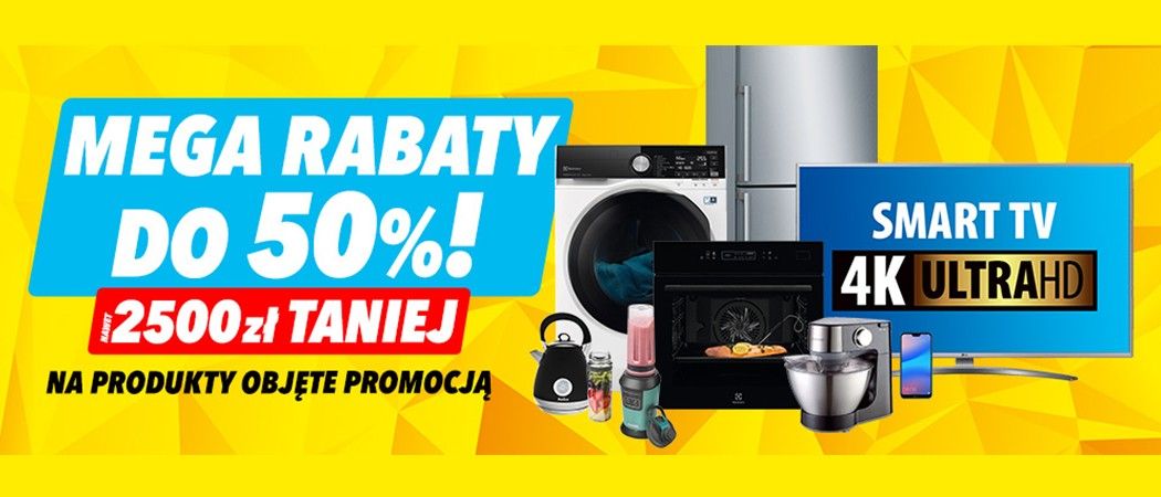 Promocja "Mega rabaty" w Media Expert - kup wybrany sprzęt nawet do 2500 zł taniej!