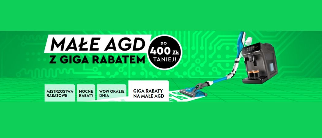 Promocja MAŁE AGD Z GIGA RABATEM w Ole Ole - kup taniej ekspres, odkurzacz i inne małe AGD!