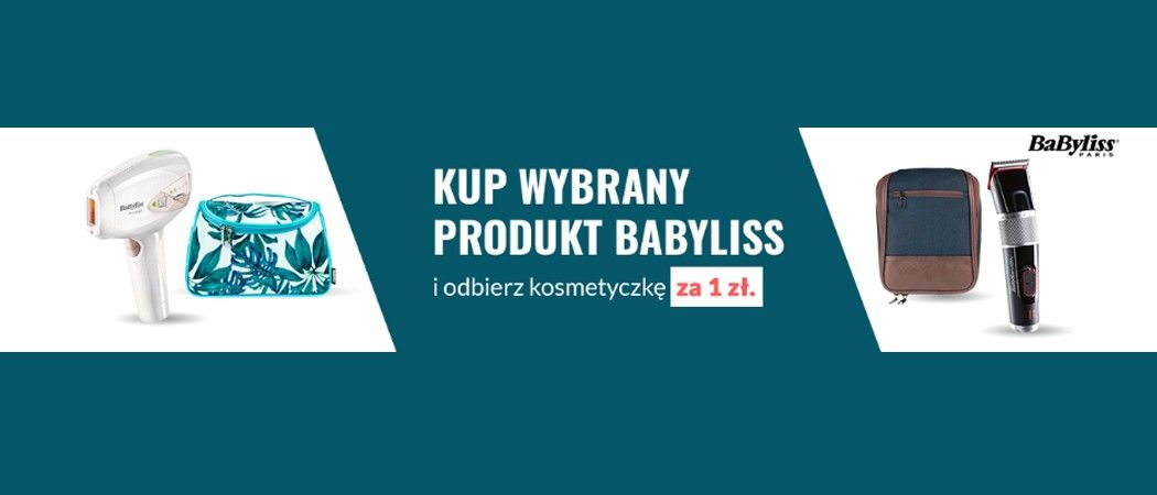 Kup wybrany sprzęt BaByliss i odbierz kosmetyczkę za 1 zł w promocji RTV EURO AGD!