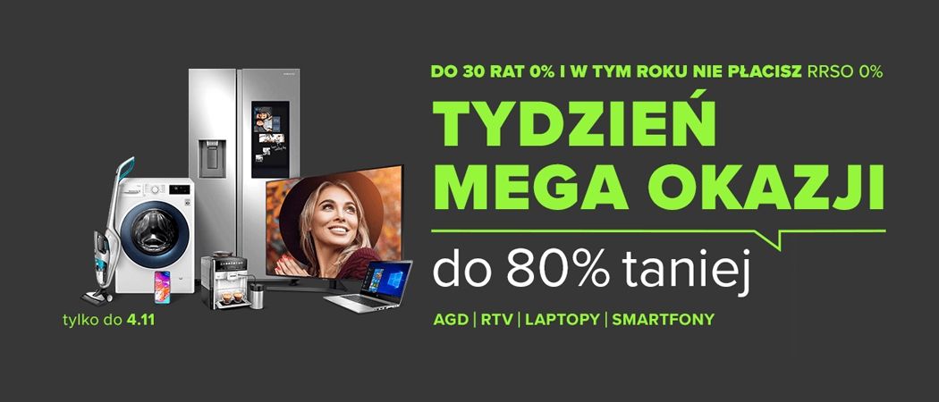 Promocja TYDZIEŃ MEGA OKAZJI w Neonet - kup wybrane AGD nawet do 80% taniej!