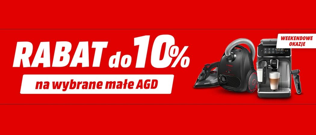 Promocja Media Markt na małe AGD - kup jeszcze taniej promocyjny ekspres, odkurzacz, golarkę i wiele innych!